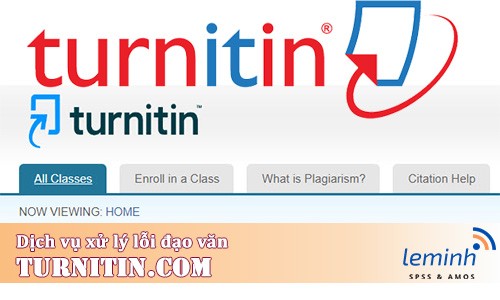 Dịch vụ xử lý lỗi đạo văn. Check đạo văn thông qua turnitin.com